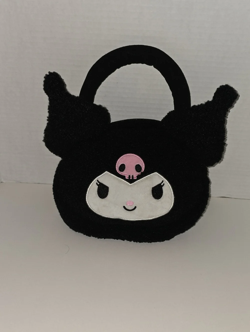 Sanrio Kuromi Black Plush Handbag